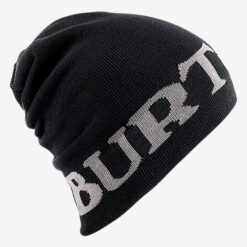 Burton - Billboard Slouch Beanie True Black - Svart/vit vändbar mössa