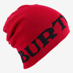 Burton - Billboard Slouch Beanie Red/True Black - Röd/svart vändbar mössa