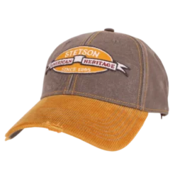 Stetson - Baseball Cap Vintage Distressed - Braune cap