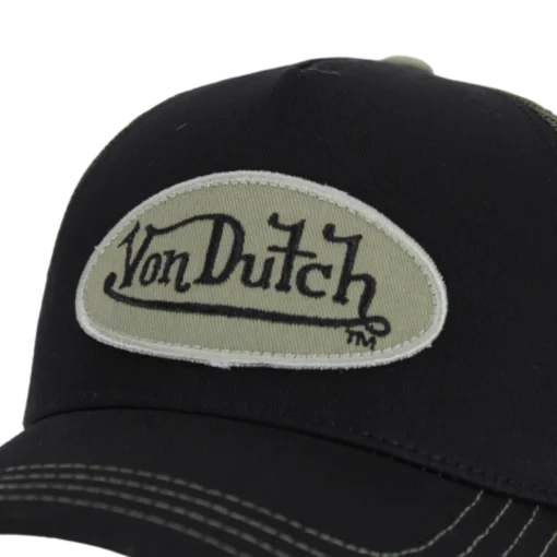 Von Dutch – Oval Patch – schwarze Grüne Trucker Cap